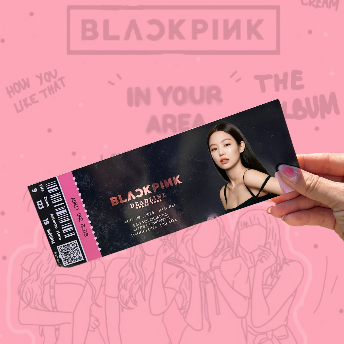 Entradas hechas por fans de Black Pink  para la gira mundial Deadline