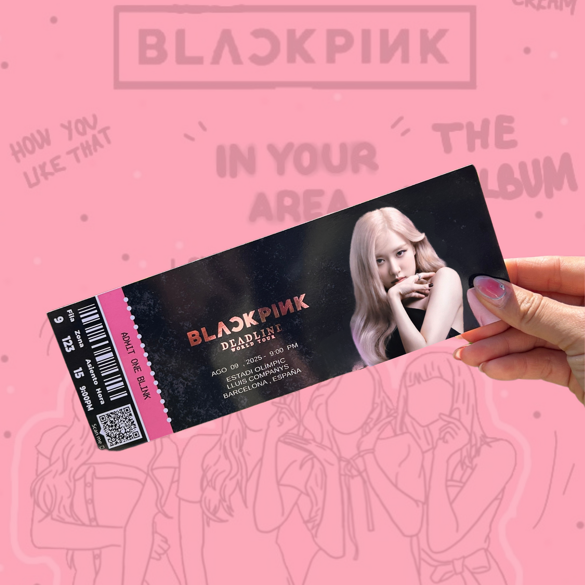 Entradas hechas por fans de Black Pink  para la gira mundial Deadline