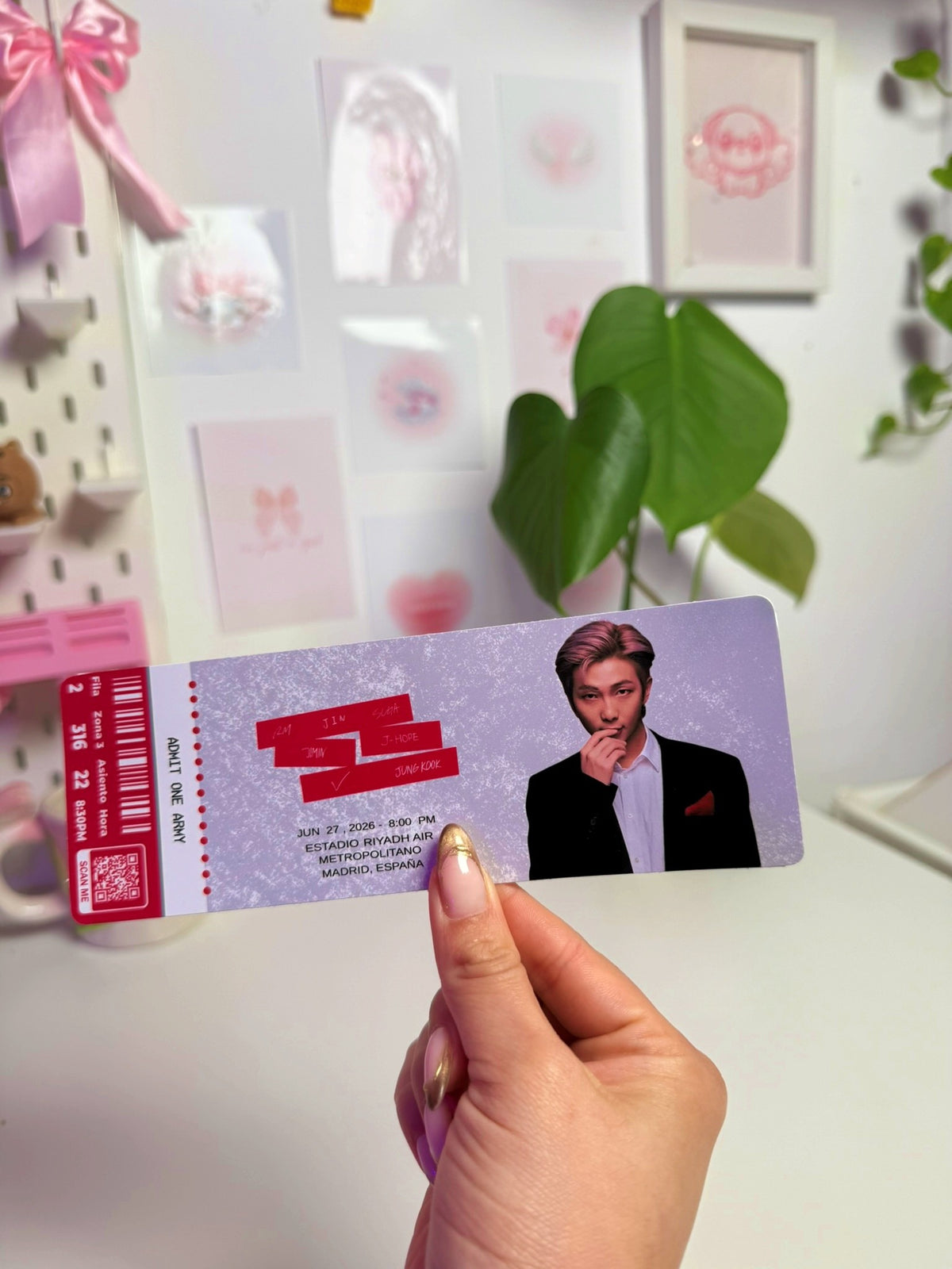Entrada conmemorativa de concierto – Edición Fan