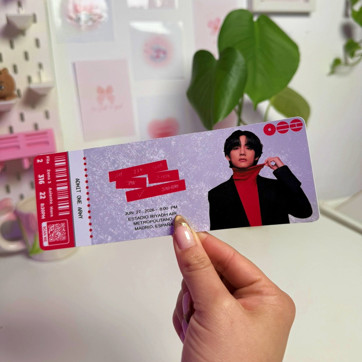 Entrada conmemorativa de concierto – Edición Fan