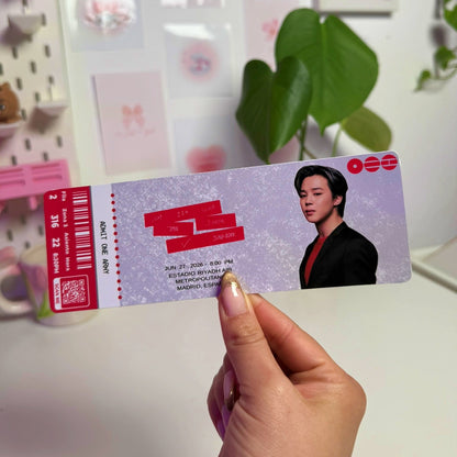 Entrada conmemorativa de concierto – Edición Fan