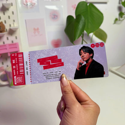 Entrada conmemorativa de concierto – Edición Fan